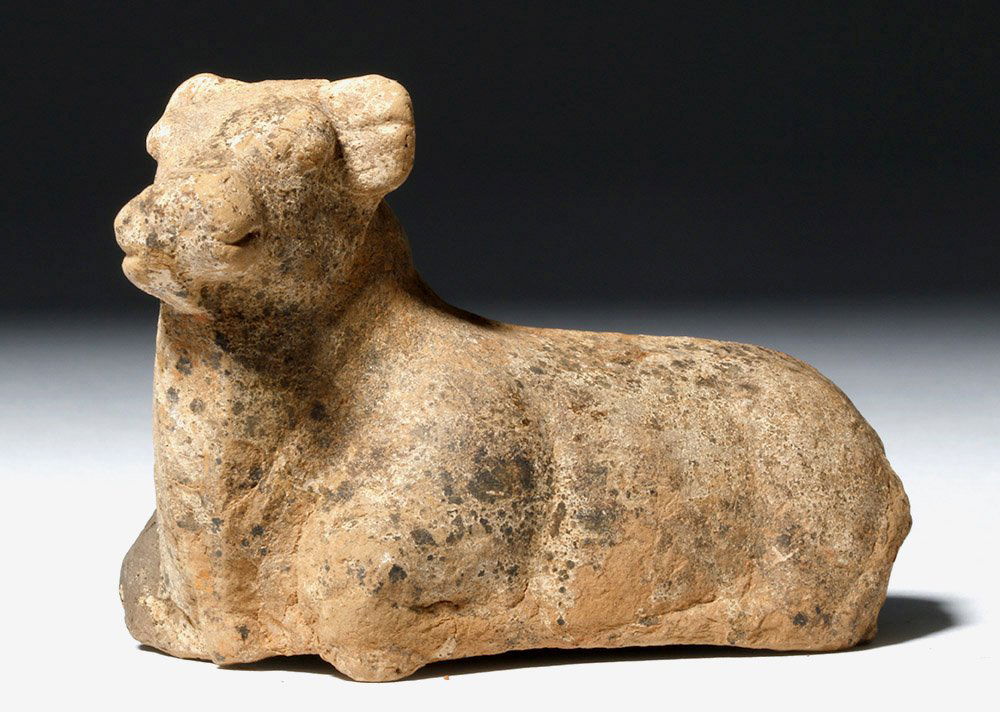 Chinese Tang Dynasty Pottery Bull (1 of 8)