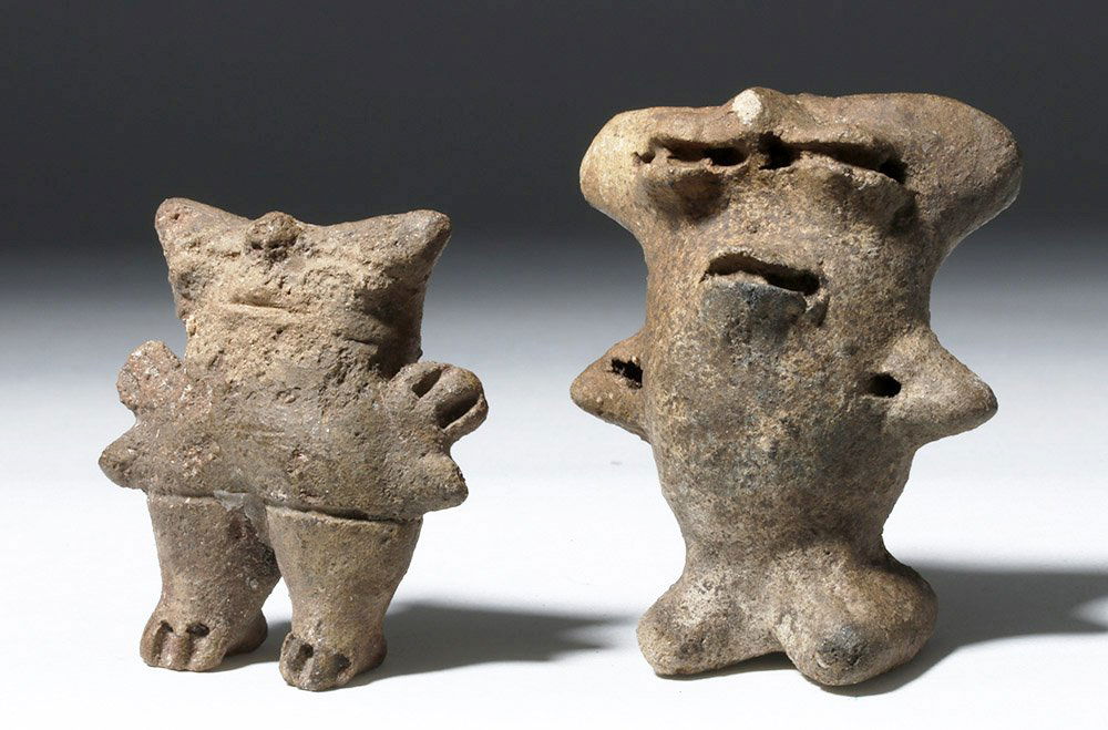 Lot of 2 Venezuelan Pottery Figures, ex-Arnovick (1 of 7)
