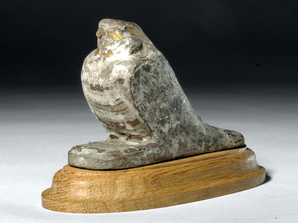 Egyptian Wood Falcon of Horus w/ Original Gilding (1 of 6)