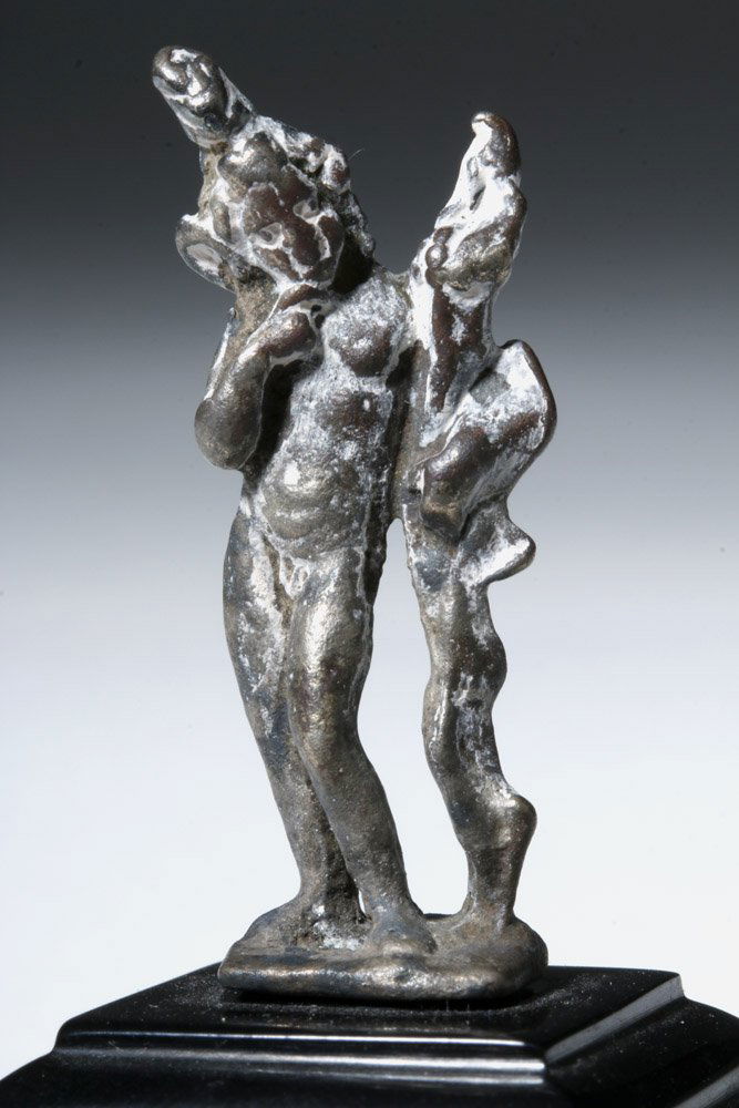 Ancient Roman-Egyptian Silver Harpocrates Figure (1 of 6)