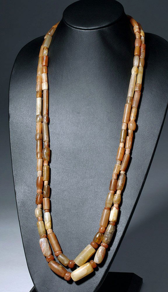 Stunning Tairona Carnelian Double Strand Necklace (1 of 5)