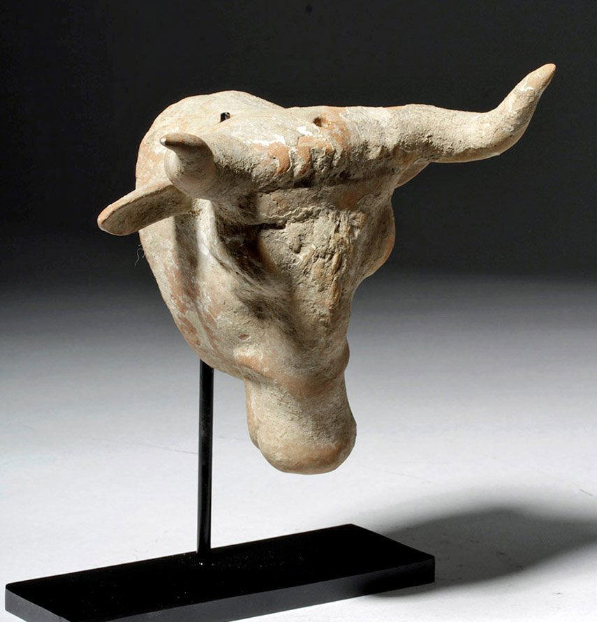 Superb Roman Terracotta Bull Protome (1 of 5)