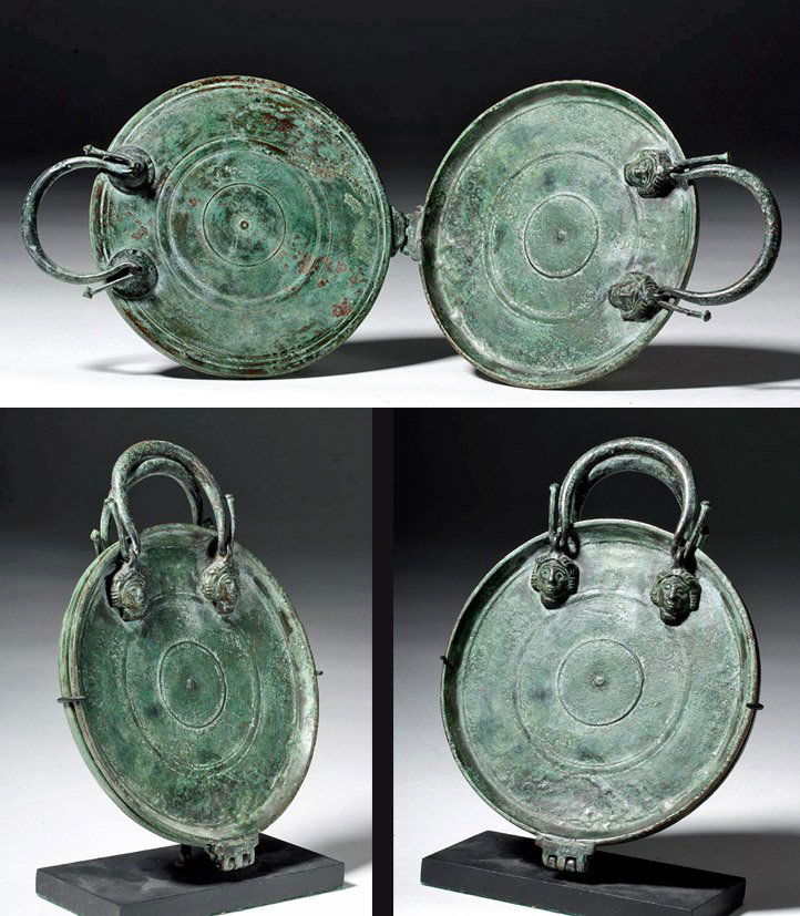 Roman Bronze Hinged Hand Mirror (1 of 10)