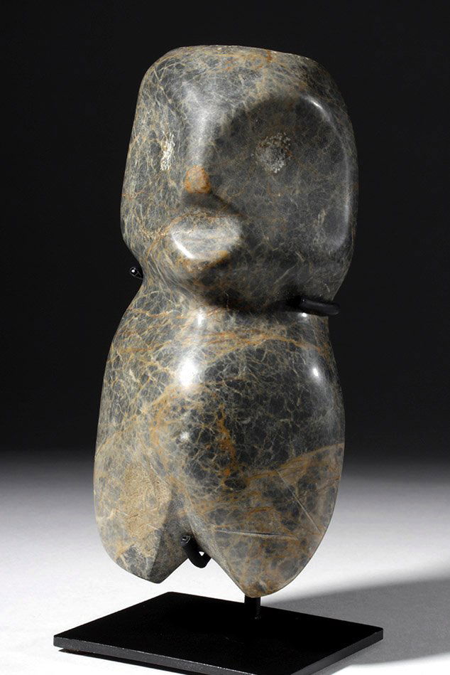 Large Guerrero Mezcala / Chontal Green Stone Figure (1 of 5)