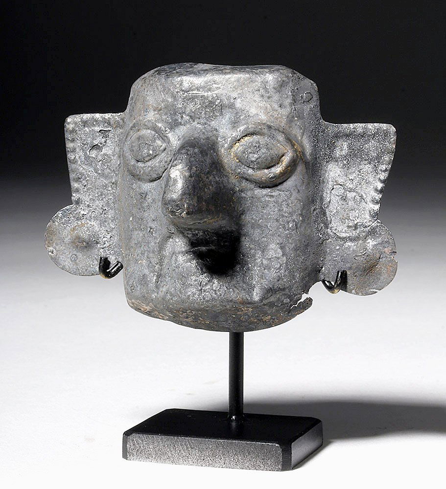 Rare Sican Lambayeque Silver Maskette (1 of 5)