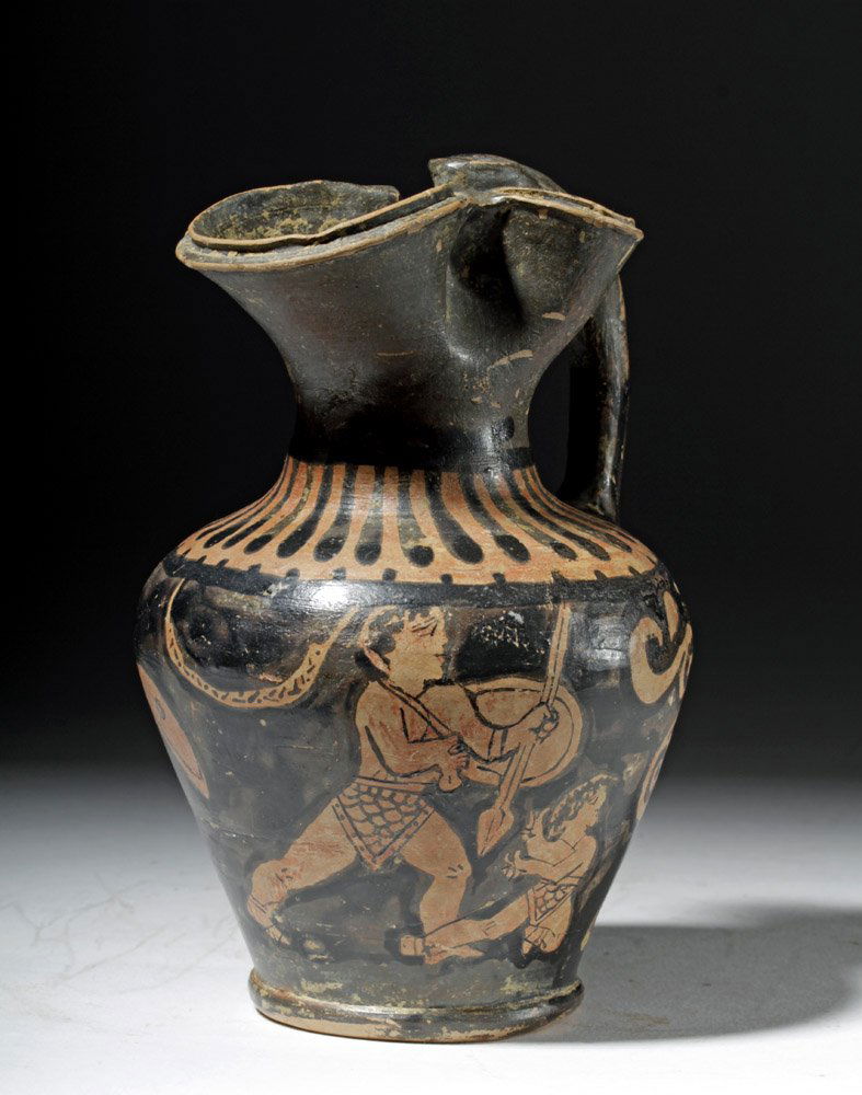 Greek Attic Red-Figure Oinochoe, Fat Boy Group (1 of 8)