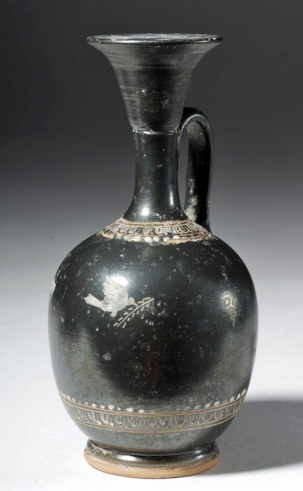 Gorgeous Greek Gnathian Black Glazed Lekythos (1 of 9)
