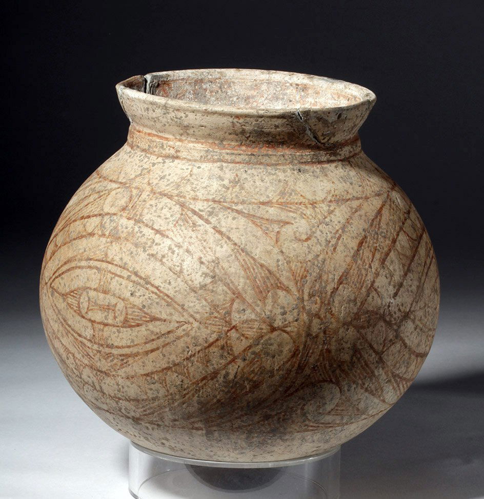 Thai Ban Chiang Bichrome Pottery Vessel (1 of 8)