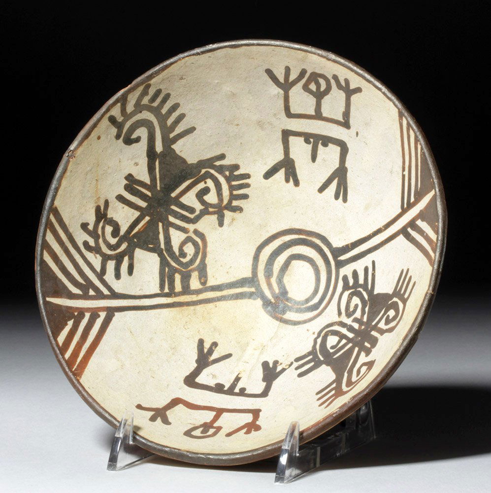 Cajamarca Pottery Bowl - Butterflies & Severed Men (1 of 5)