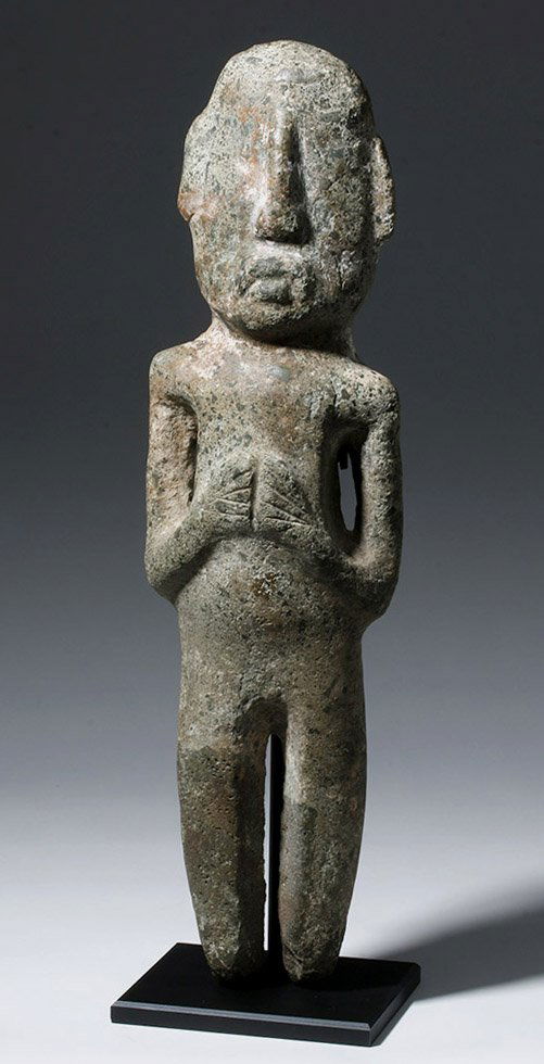 Huge Olmecoid Chontal Greenstone Figure - Ex Museum (1 of 6)