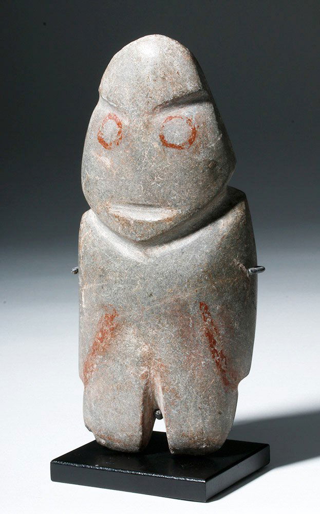 Mezcala Guerrero Stone Axe God w/ Painted Features (1 of 5)