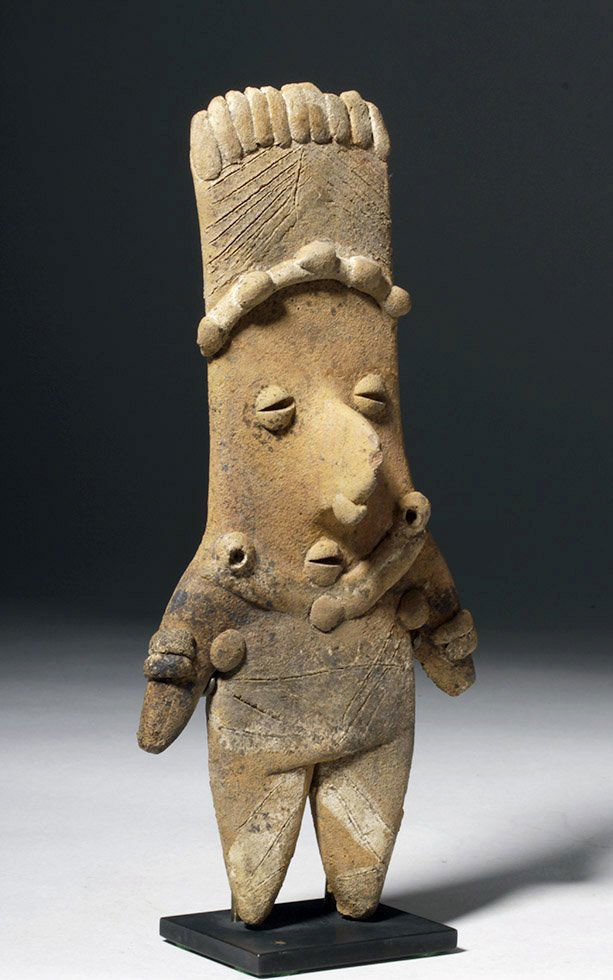 Tall Colima Pottery Slab Female Figure (1 of 5)