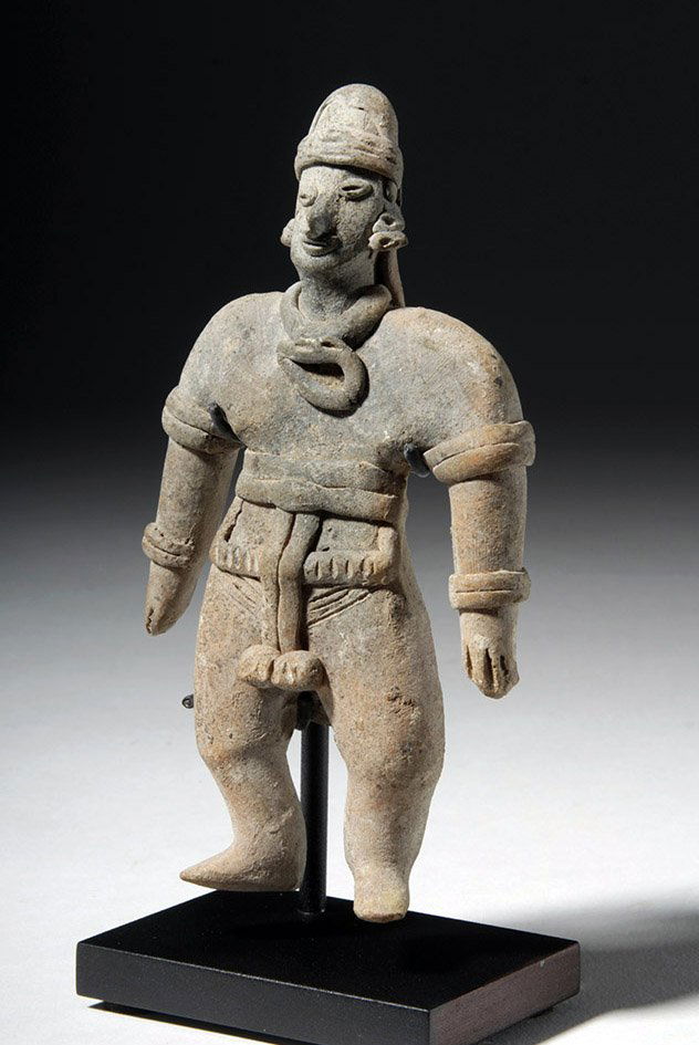Finely Detailed Colima Standing Pottery Figure (1 of 5)