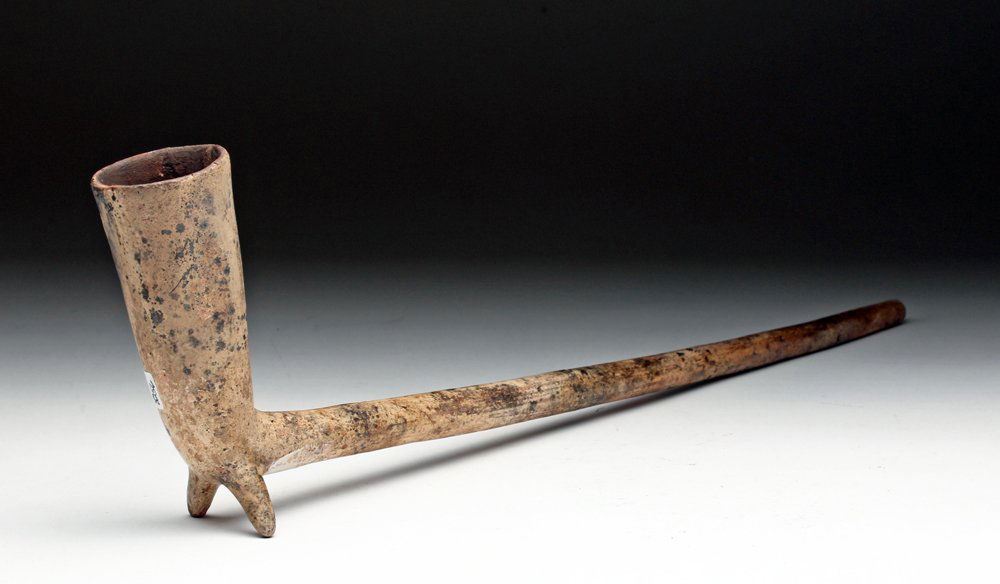 Michoacan Blackware Pipe - Incredibly Long! (1 of 4)