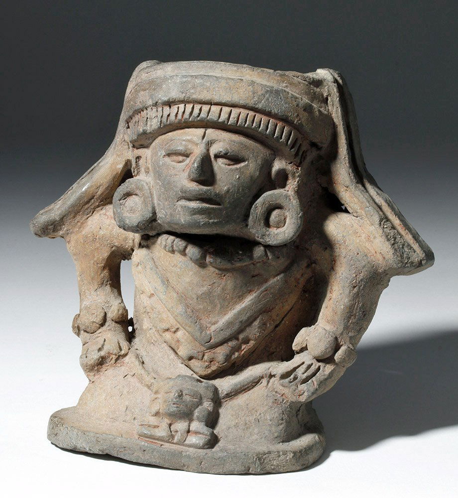 Zapotec Terracotta Seated Figural Urn - Seated Deity (1 of 7)