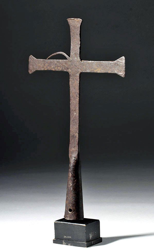 17th C. Mexican Iron Cross Standard, ex-Historia (1 of 6)