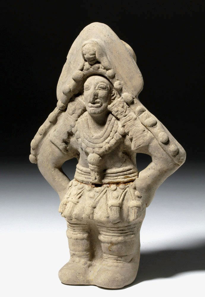Impressive Jamacoaque Pottery Standing Warrior (1 of 8)