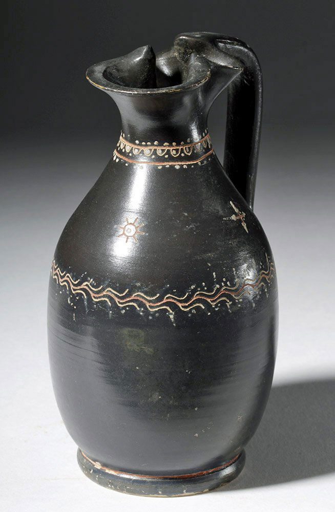 Gorgeous Greek Teanoware Trefoil Oinochoe (1 of 8)