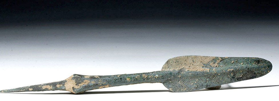 Near Eastern Bronze Leaf-Shaped Spear Blade (1 of 6)