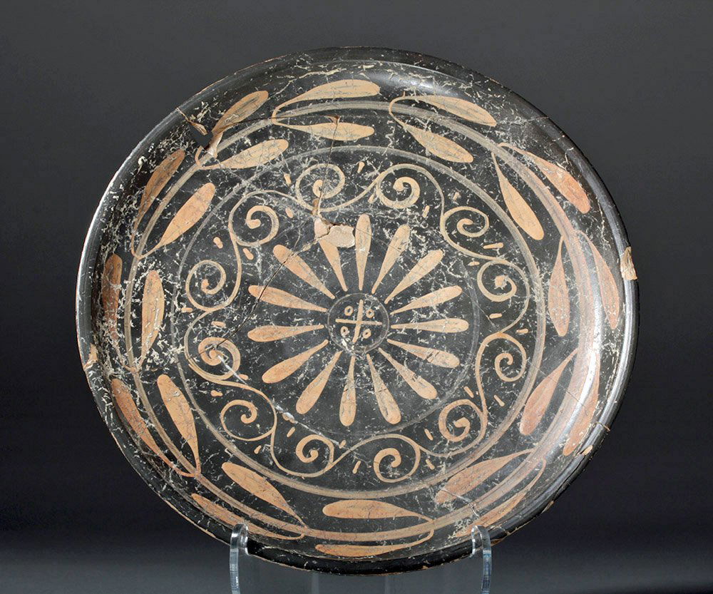 Greek Xenon Pottery Plate - Extensively Decorated (1 of 9)