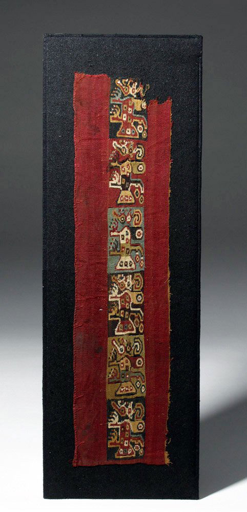 Wonderful Huari Textile Panel with Abstract Birds (1 of 3)