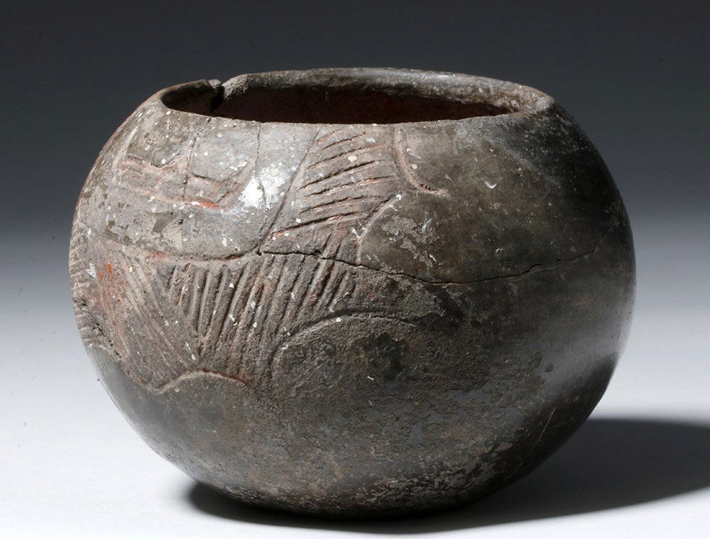 Olmec Incised Greyware Bowl (1 of 6)