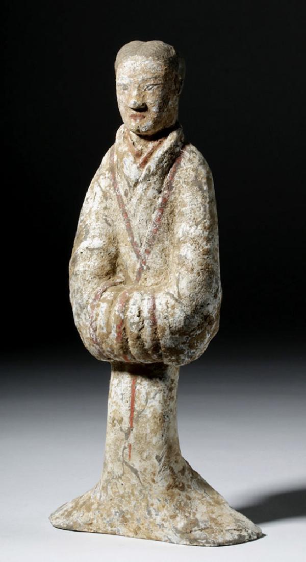 Chinese Han Dynasty Pottery Tomb Attendant (1 of 8)