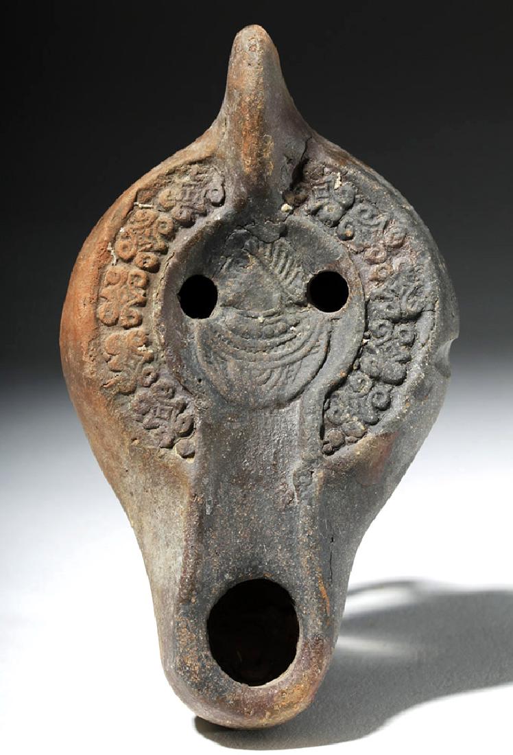 Roman North African Redware Oil Lamp - Regal Figure (1 of 7)