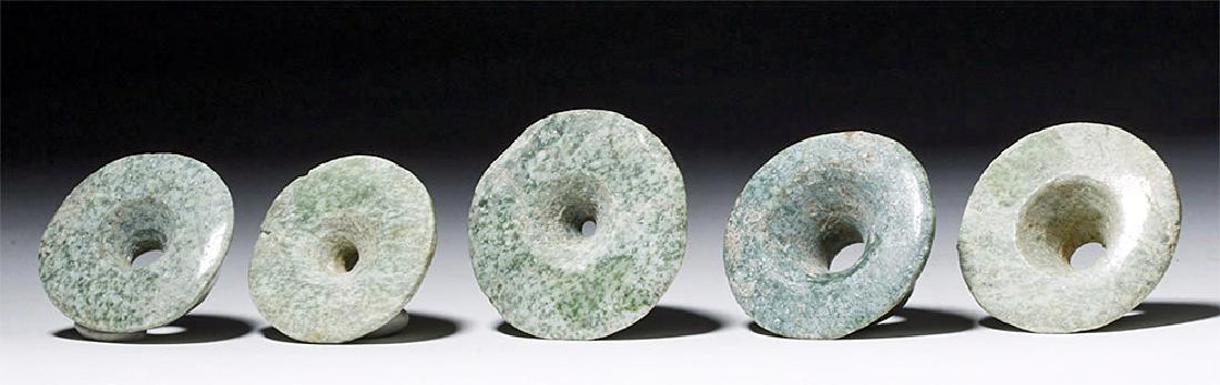 Lot of 5 Guerrero Greenstone Ear Spools (1 of 4)