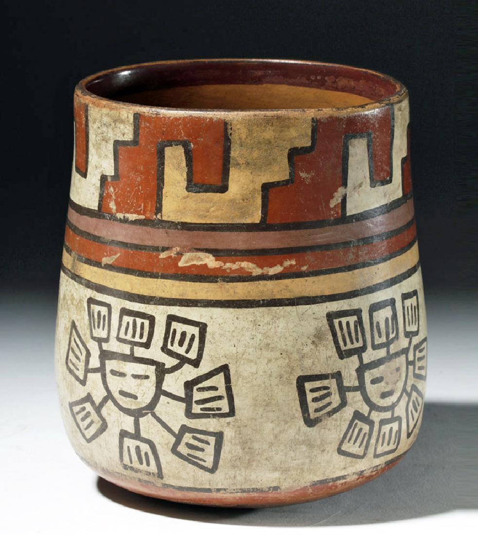 Nazca Pottery Kero with Disembodied Heads (1 of 7)