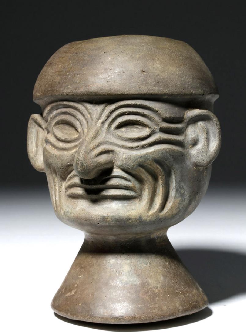 Moche Ceremonial Rattle Cup - Old Man (1 of 8)