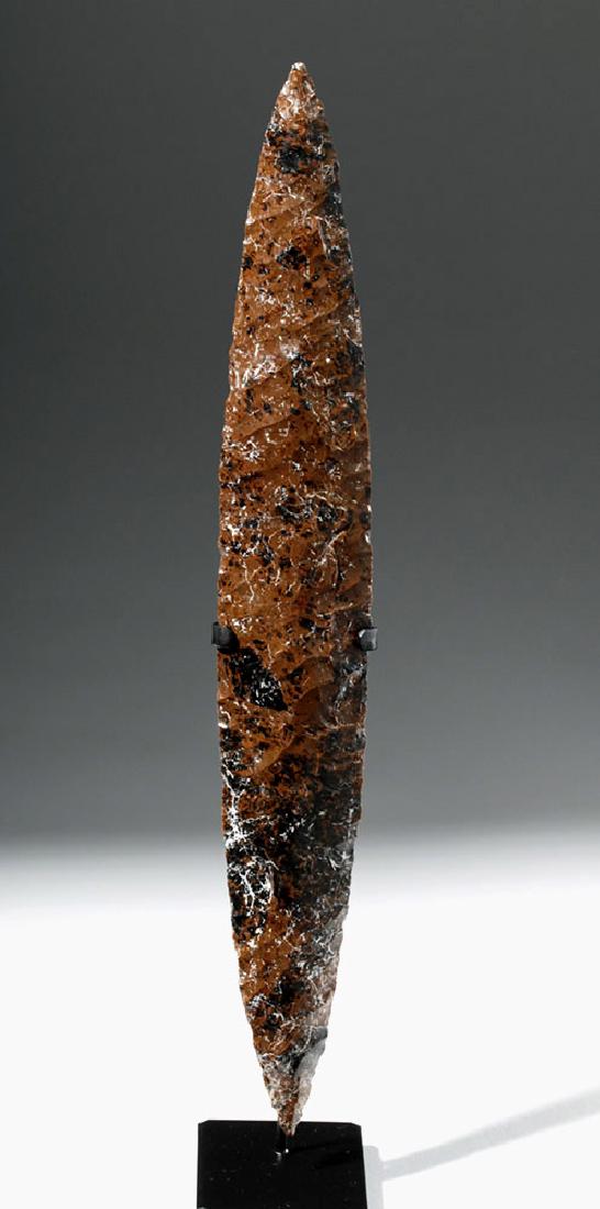 Huge Colima Mahogany Obsidian Spear Blade (1 of 6)