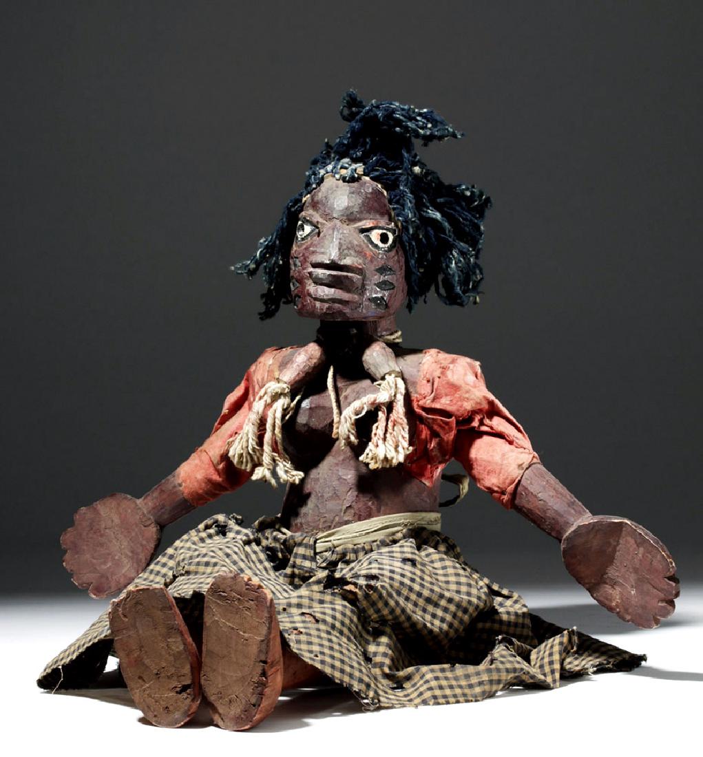 20th C. Yoruba Articulated Female Colonial Figure (1 of 9)