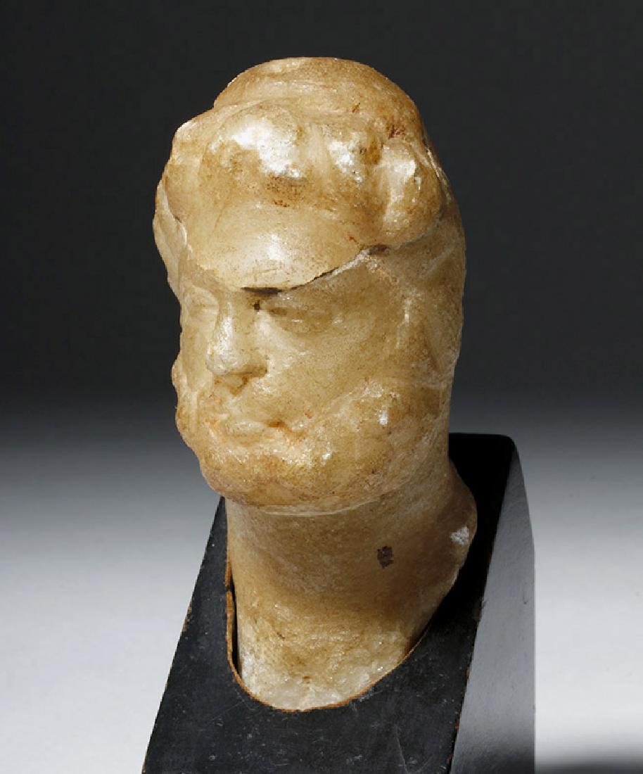 Lovely Roman Alabaster Bust - 2nd Century (1 of 8)