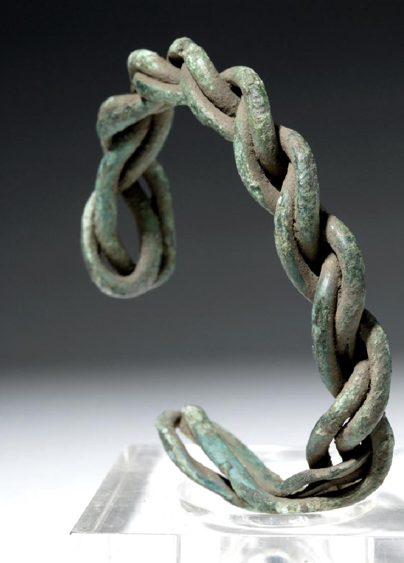 Viking Twisted Bronze Wire Bracelet (1 of 5)