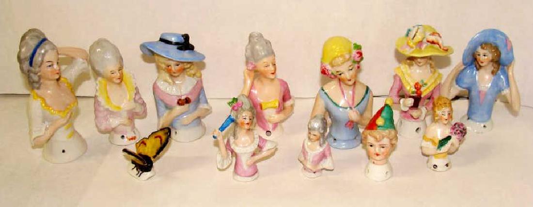 Lot of 12 German Half Dolls (1 of 3)