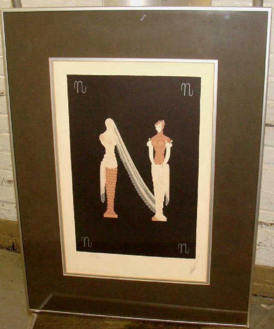 Erte Original, Two Art Deco Figures (1 of 3)