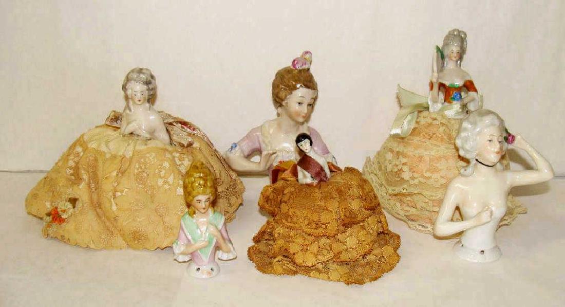 Lot of 6 German Half Dolls (1 of 3)