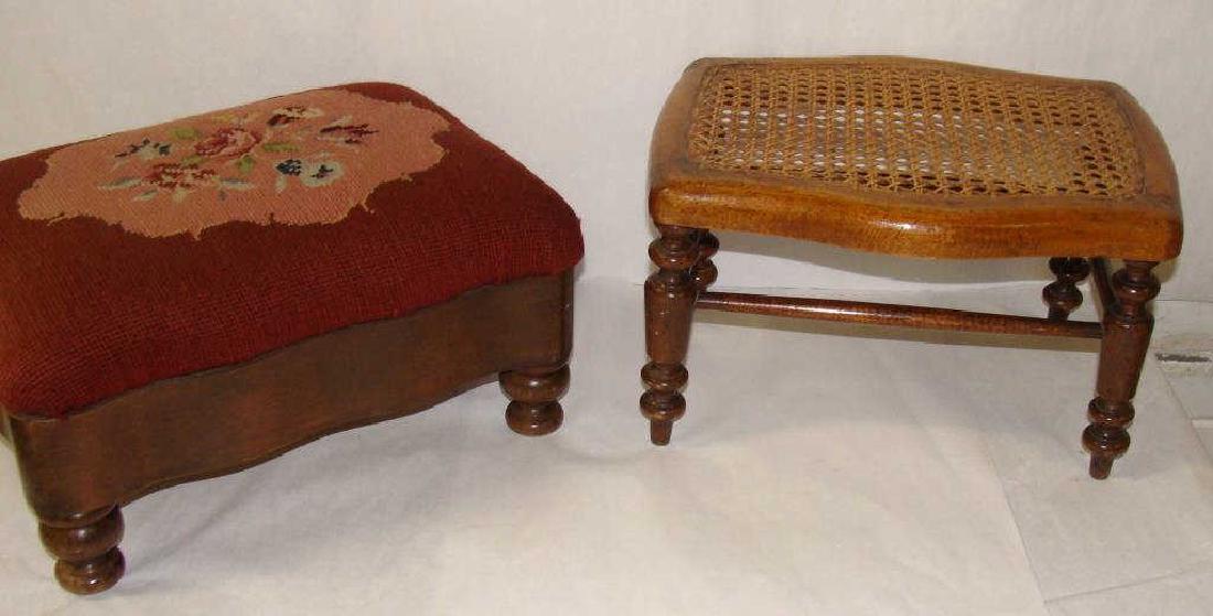 Lot of 2 Antique Foot Stools (1 of 2)