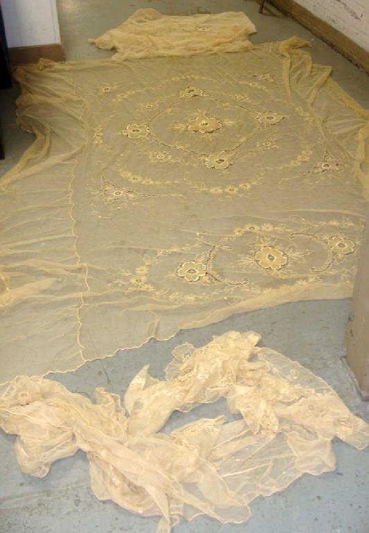 Tambour French Lace Linen Lot (1 of 4)