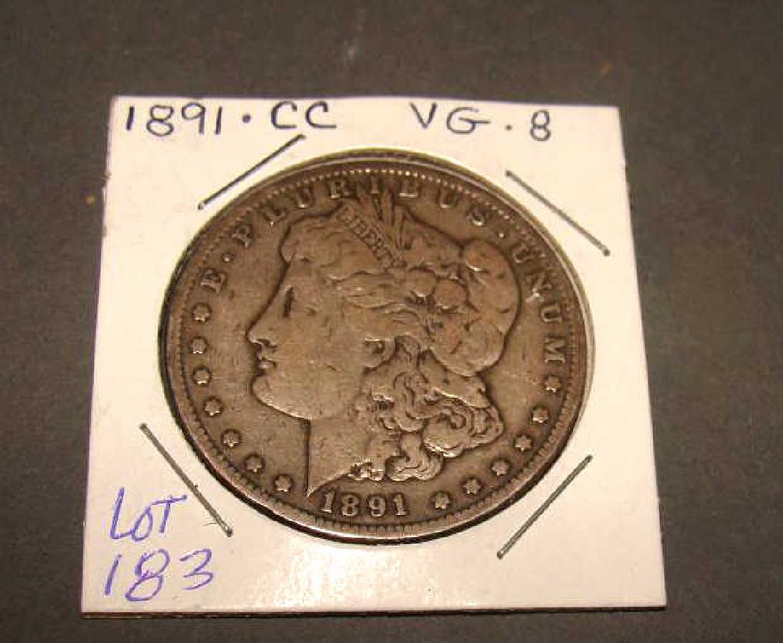 1891 Carson City Morgan Silver Dollar (1 of 2)