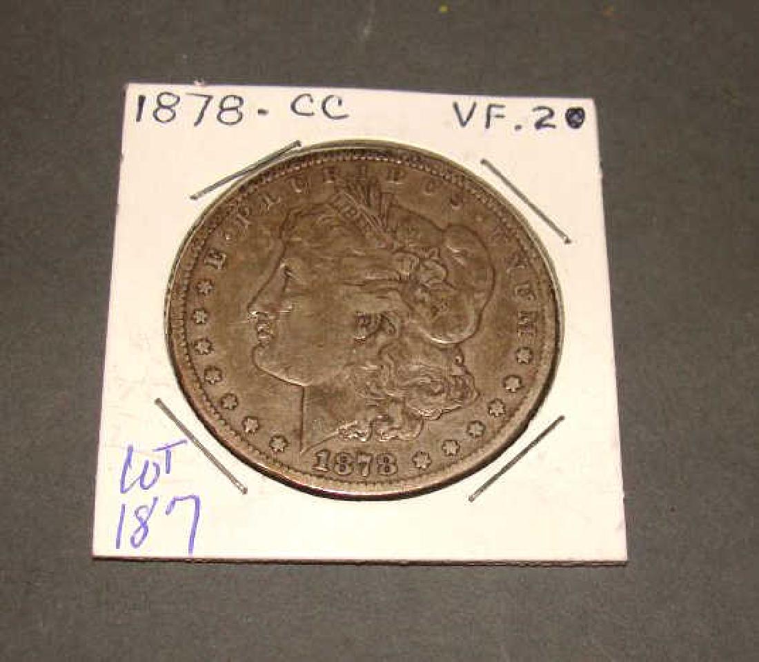 1878 Carson City Morgan Silver  Dollar (1 of 2)