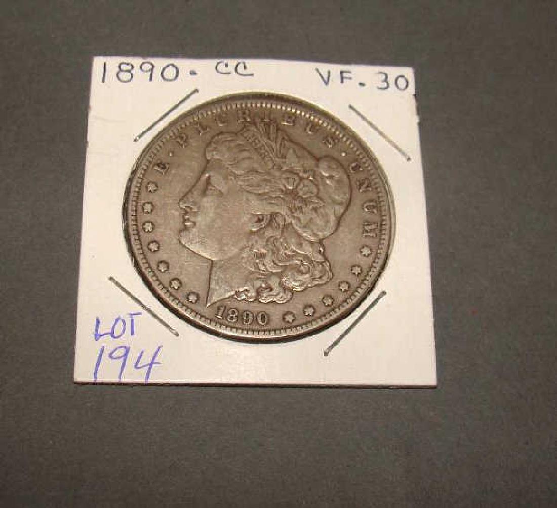 1890 Carson City Morgan Silver Dollar (1 of 2)