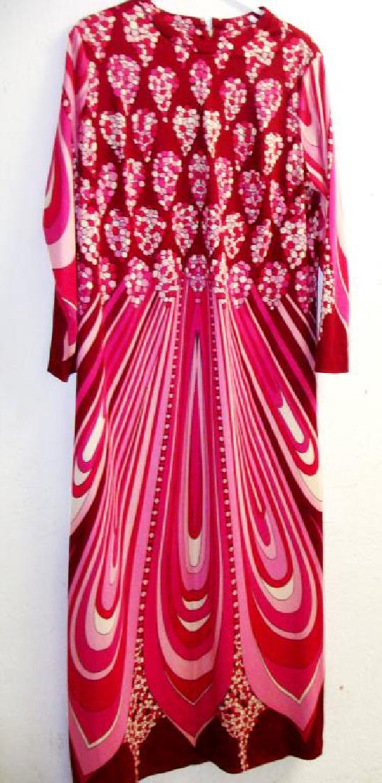Vintage Pucci Style Dress: 1970's Maxi Pucci Inspired, approx. size 8 Condition vg/g