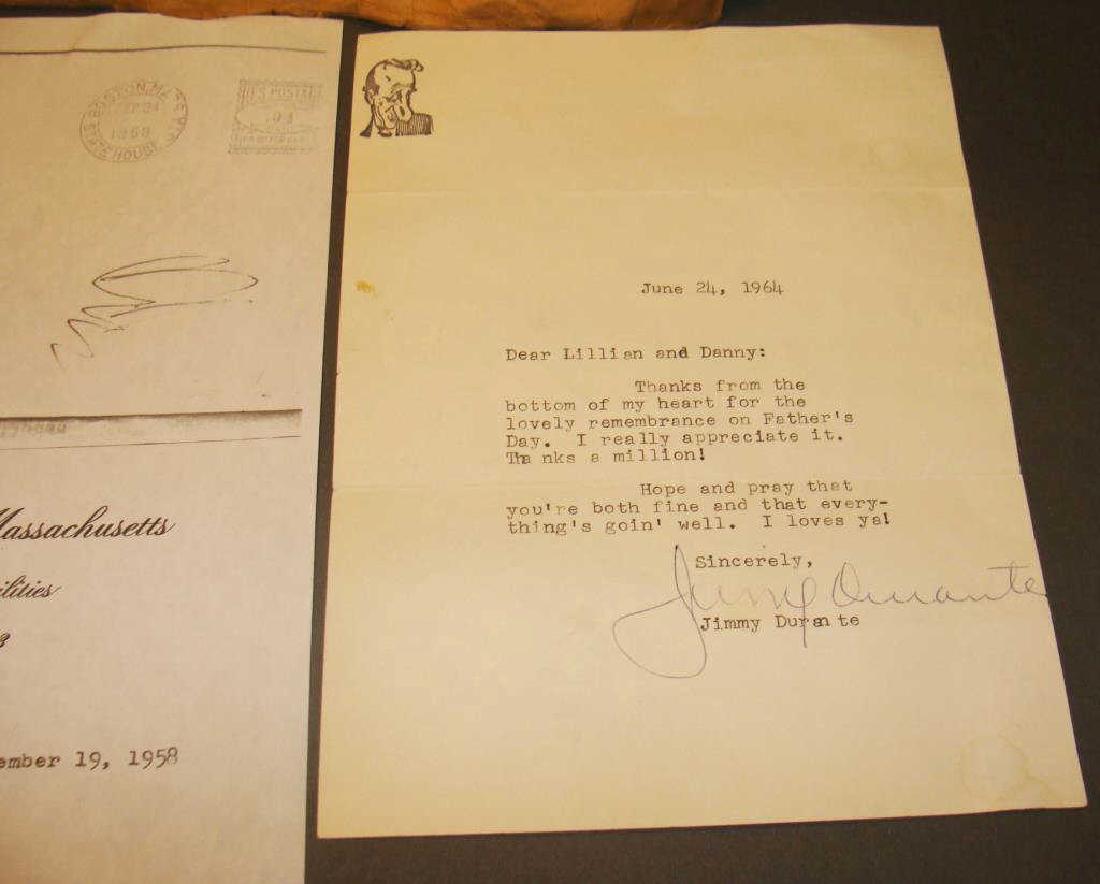 Signed  Jimmy Durante Letter and Postmark Envelope (1 of 5)