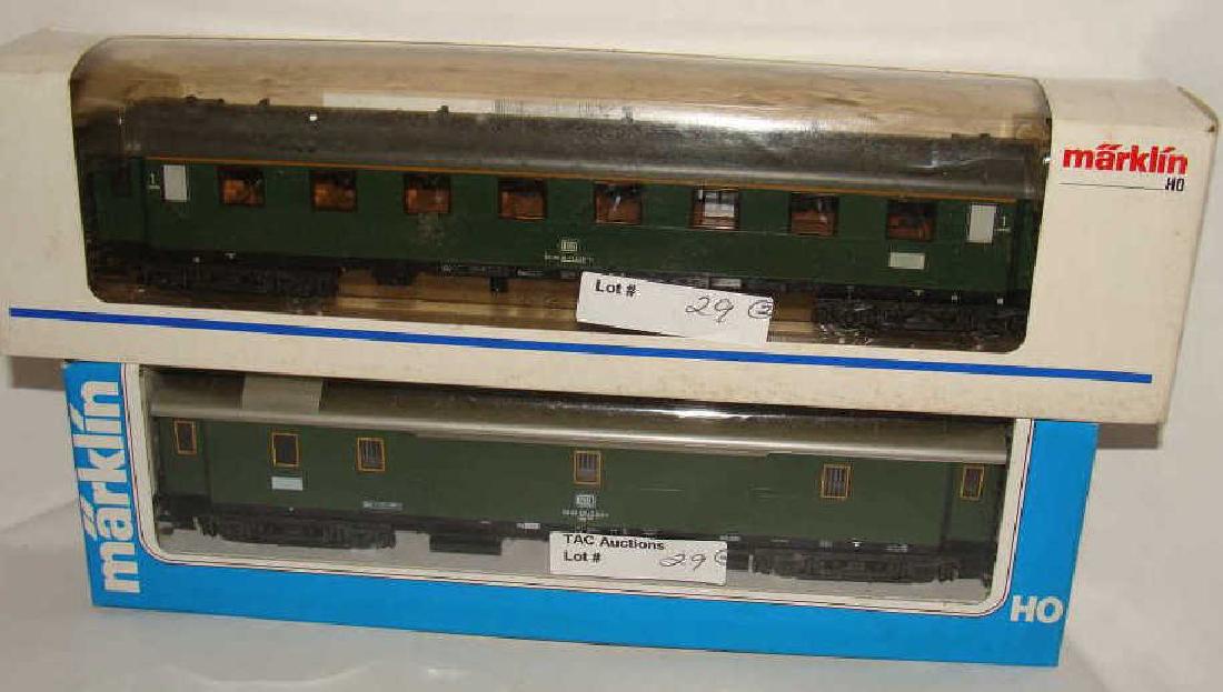 Lot of 2 Marklin Trains 4140: #4140, #4275, Passenger Car and Wagon, New Old Stock, Unused Condition C-10