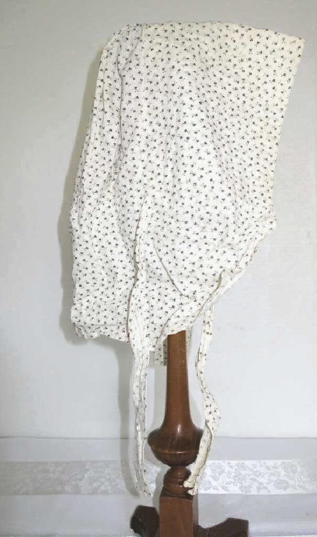 1840's Calico Bonnet Hat (1 of 1)