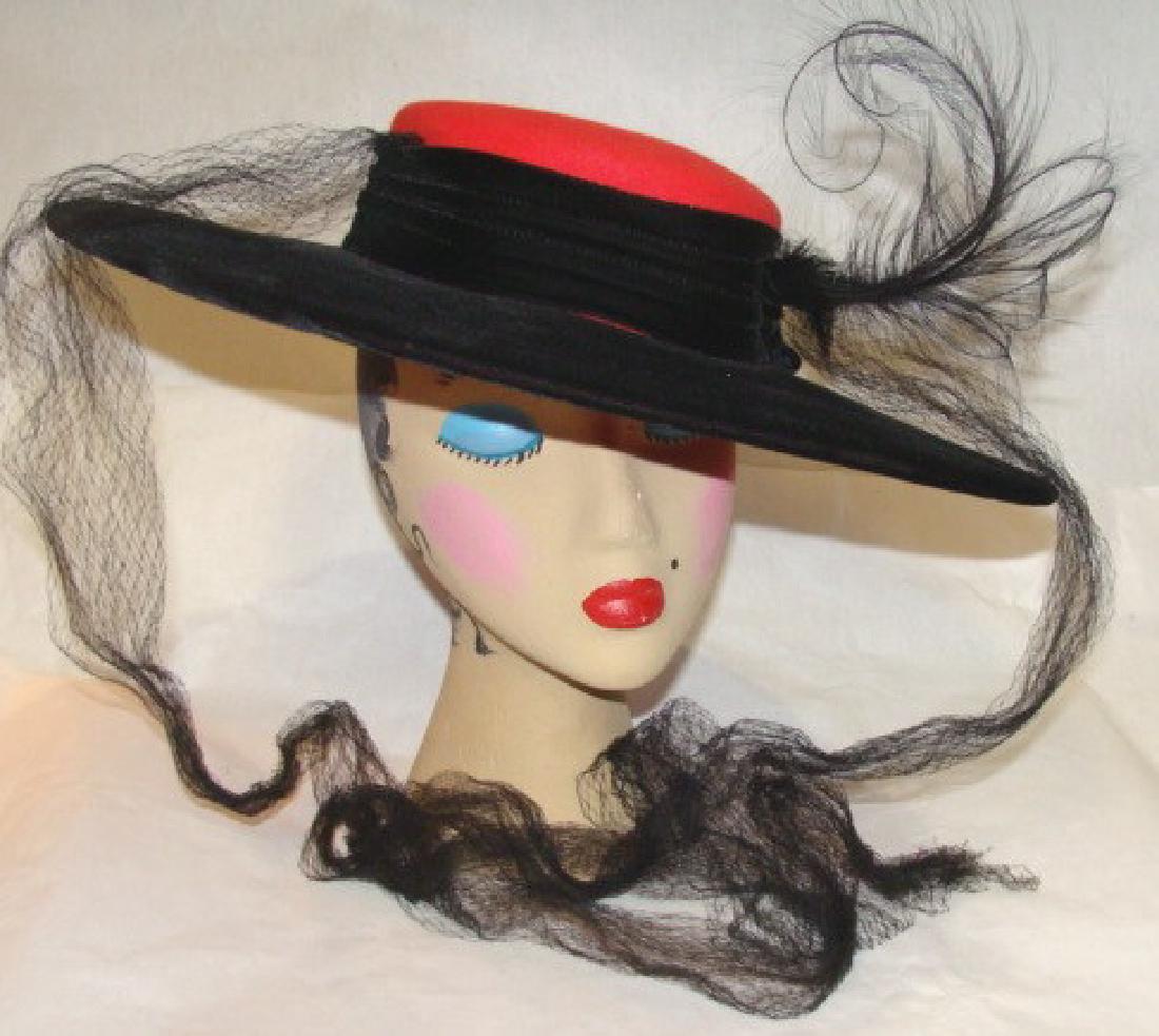 Vintage Picture Hat, 1960's (1 of 4)