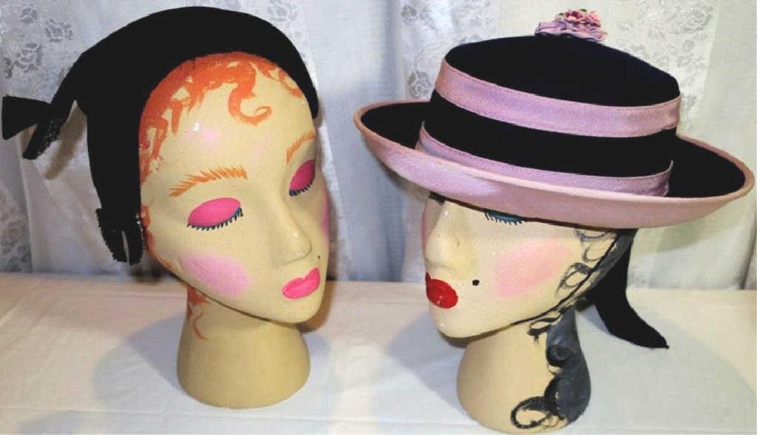 Lot of 2 Hats, Vintage Hat, 1950, 1960's (1 of 3)