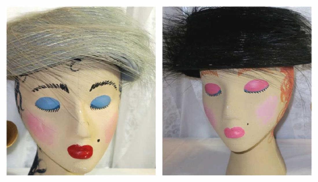 Lot of  Two Vintage Hats, 1960 (1 of 5)